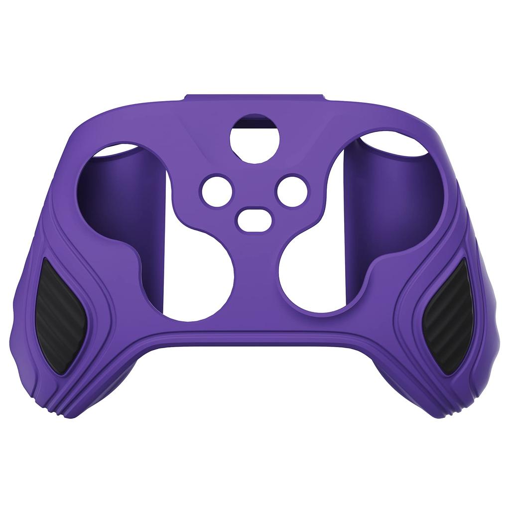 Husă de protecție din silicon PlayVital pentru Xbox Series, husă din cauciuc moale pentru Xbox Core cu capace pentru joystick, ediție mov bicolore anti-alunecare, controller X/S,