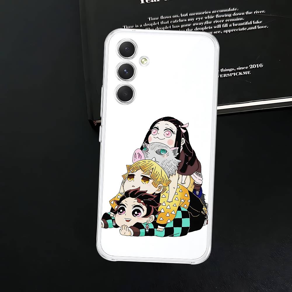 D-Demon S-Slayer Anime Phone Case For Samsung Galaxy A52 A12 A51 S21 Edge S22ULTRA S23 S24 S20LITE Plus Ultra Transparent Cover