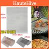 5pcs Bbq Grill Mesh Nonstick Mat Reusable Sheet Heat Resistant Cooking Baking