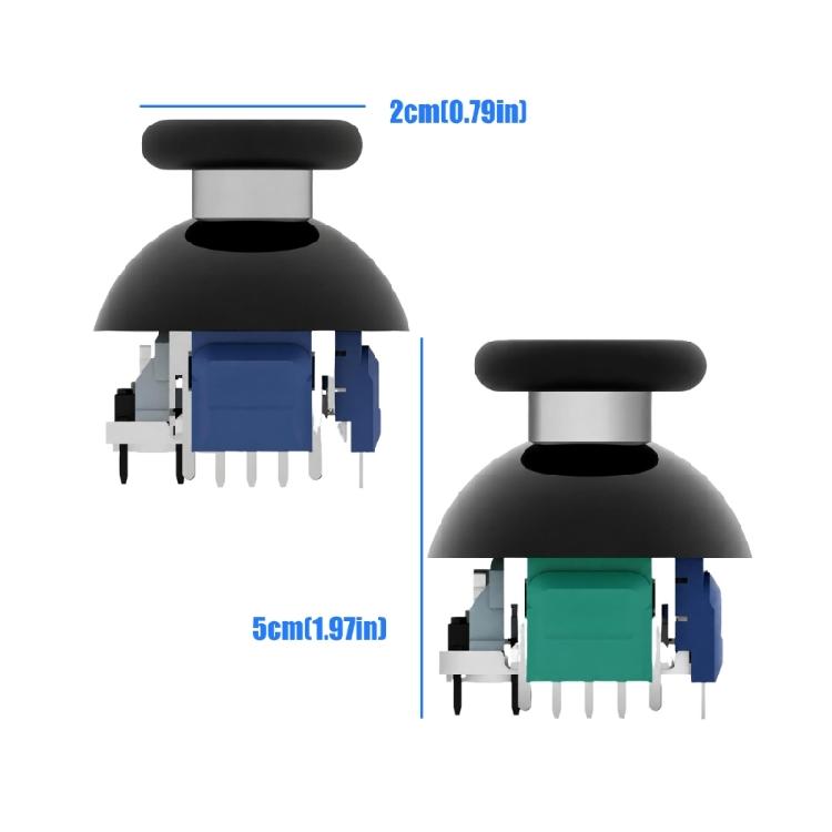 Controller Modification Thumbstick Module with Variable Resistance, Magnetic Input Design, and Over 5 Million Rotations