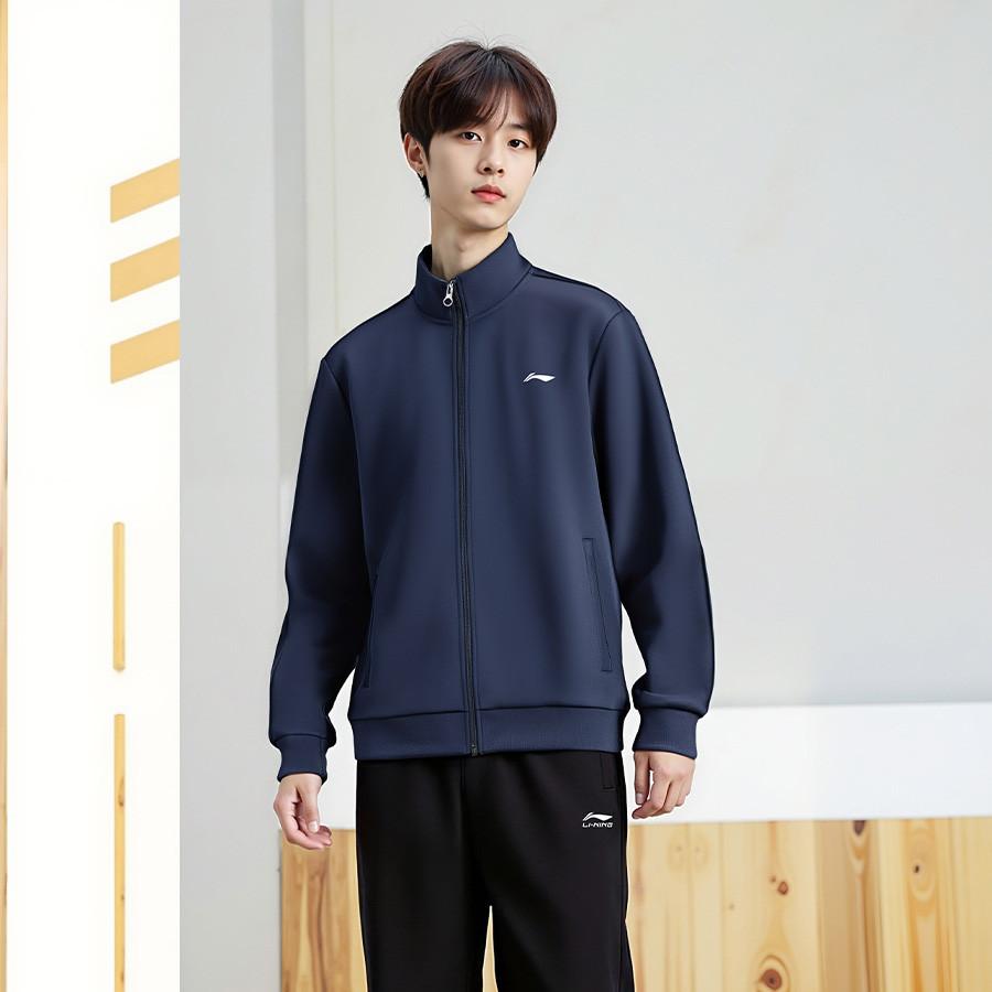 Li Ning Sweatshirts Unisex Midnight Voyage Blue Moderate AWDVG69-2
