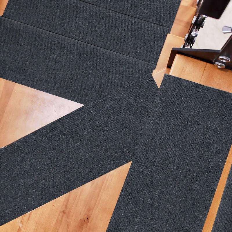 Covor de Scări pentru Acasă, Covor pentru Treaptă, Covor de Podea, Culoare Solidă Simplă, Senzație High-end, Autocolant de Scări Antiderapant Autoadeziv Fără Adeziv