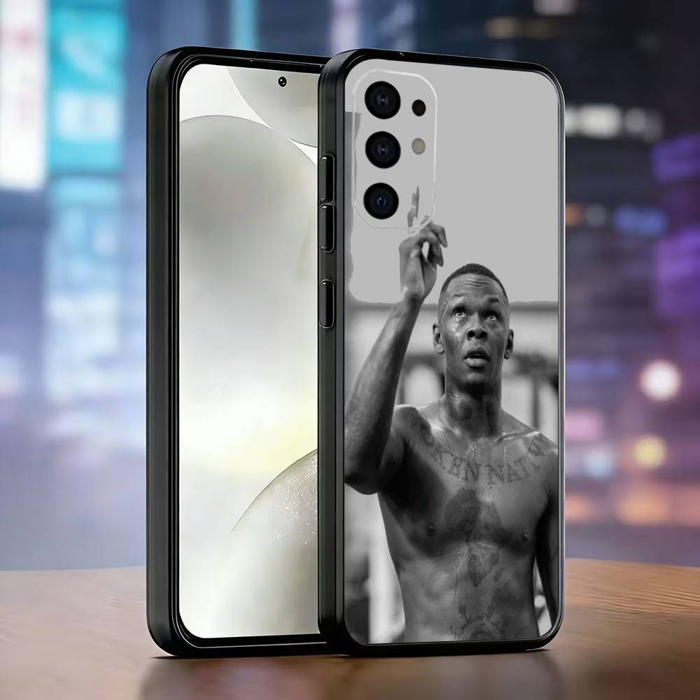 

Чохол для телефону I-Israel A-Adesanya Чорний Силіконовий М який Для Samsung S25, S24, S21, S22, S23, S30, Ultra, S20, Plus, Fe, Lite Samsung S24