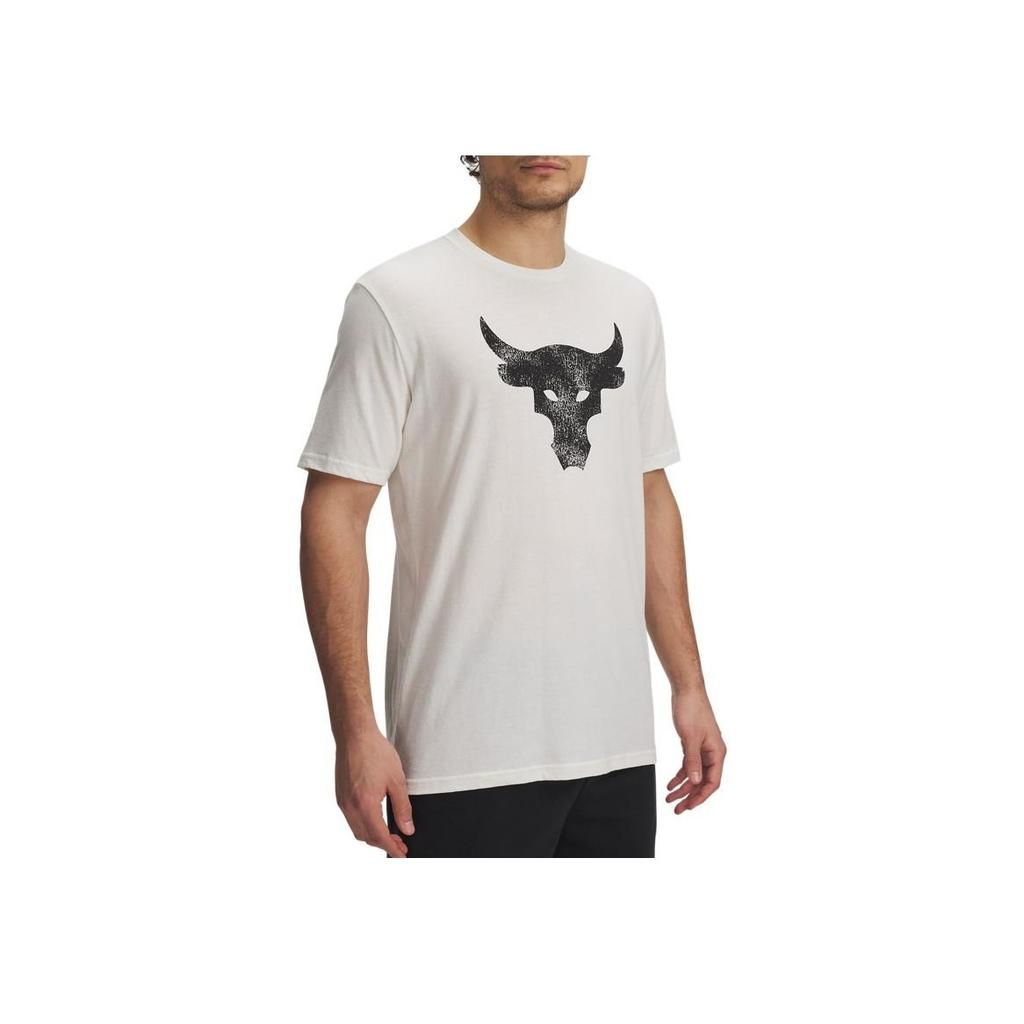 Under Armour Project Rock Brahma Bull Loose Casual Soft Short Sleeve T-Shirt Men Tops 1361733-131