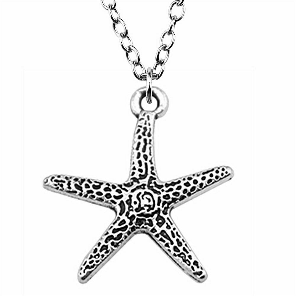 Seahorse Charm Necklace Ocean Marine Life Pendant Beach Vacation Nautical Jewelry 43cm Chain