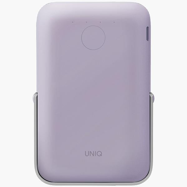 UNIQ Powerbank Hoveo 5000mAh USB-C 20WPD Fast Charge Wireless Magnetic Lilac/lilac Lavender