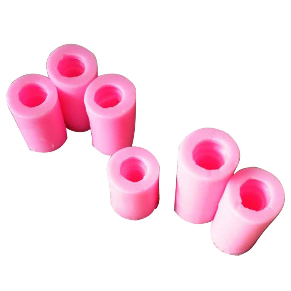 

6 Pieces Chess Silicone Mould 3D Shapes Reusable Silicone DIY Handmade Plaster Mold Saving Space for Cake Wedding Dress
