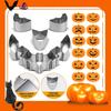 Pumpkin Carving Tool Set Stainless Steel Cutters with Rubber Mallet and Carving Knives for Halloween Pumpkin Decoration Carving Kit