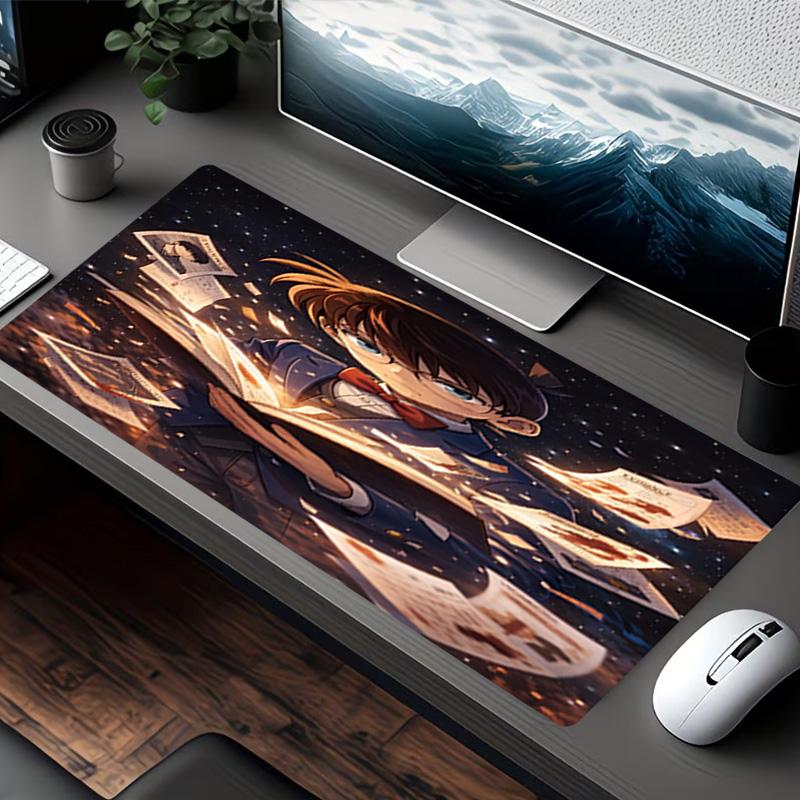 Detective Conan Print Mouse Pad, for Keyboard Pad Laptop PC Mat for Office Home Use, Desk Decor, Perfect Birthday Gift for Gamers