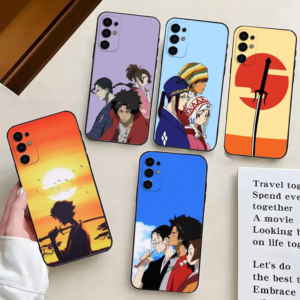 S-Samurais C-Champloo-SC-ES Phone Case Black Silicone Soft For Samsung S25,S24,S21,S22,S23,S30,Ultra,S20,Plus,Fe,Lite