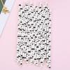 25 Stick Disposable Paper Straws Party Dessert  Decoration Handmade Environmental Straw