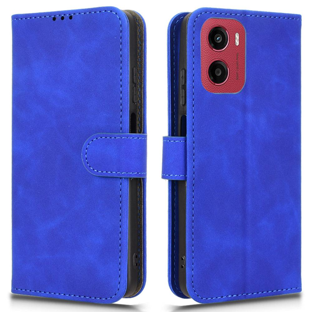 For Motorola Moto G05 4G/E15 4G Leather Case Skin Feel Anti Drop Wallet Flip Phone Cover