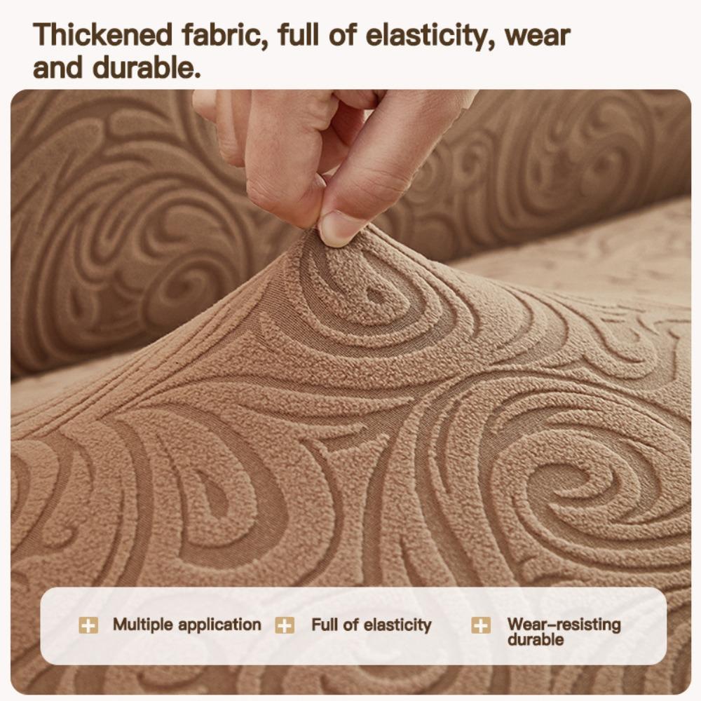 Stretch Sofa Cover Full Protection Dual Armrests Elastic Fabric Universal for All Seasons
