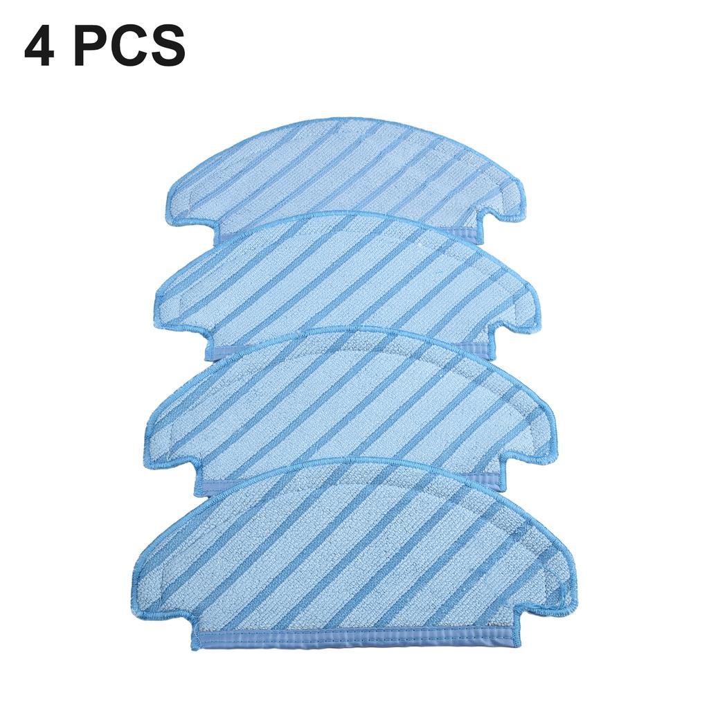 Microfibre Mop Cloths for Efficient Cleaning with For N10 and For N10 Plus Robot Vacuum Cleaner 4 Absorbent Pads