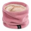 Autumn and winter solid color scarves for men and women riding windproof, piled and thickened warm wool pullover scarves are versatile