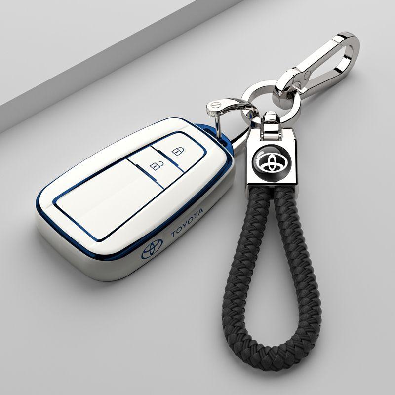 Soft TPU Car Key Cover Case Shell Fob For Toyota Prius Camry Corolla C-HR CHR RAV4 Prado 2018 Protection Keychain Accessories