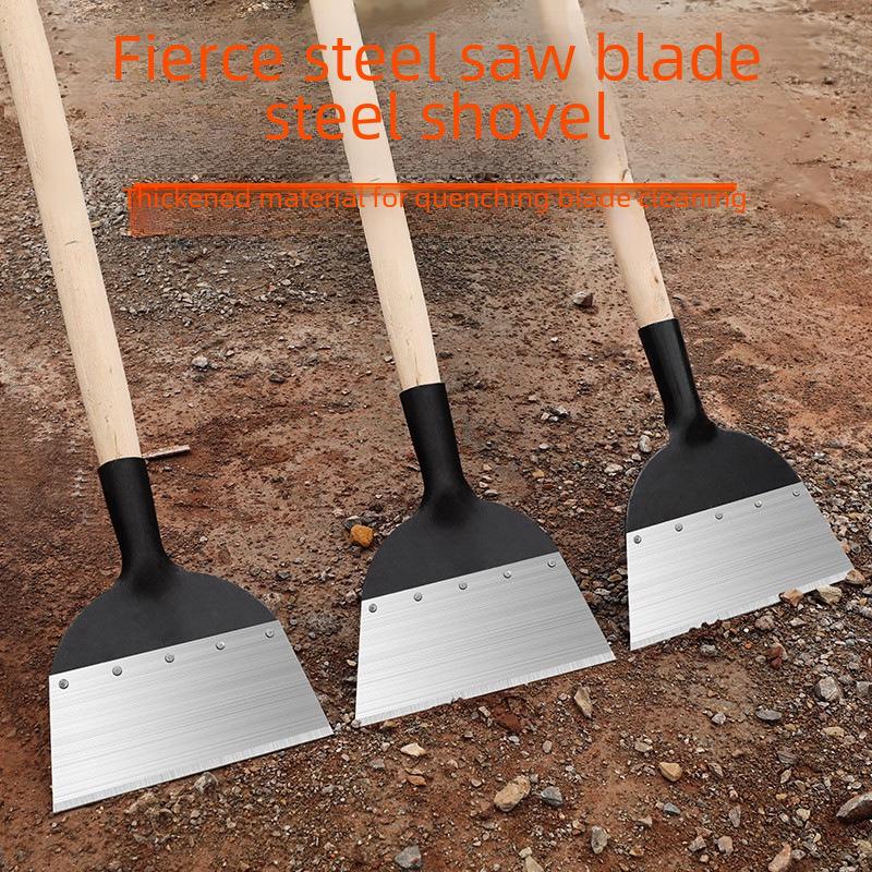 Víceúčelová lopata z manganové oceli na čištění ledu, hnoje a kotců pro hospodářská zvířata