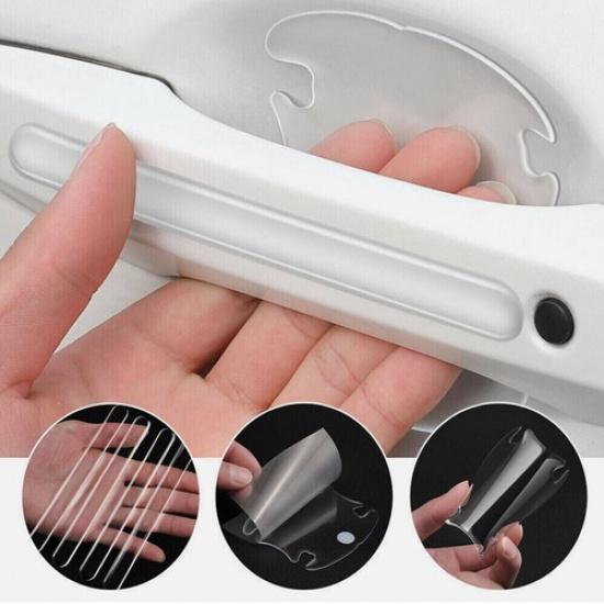 8 шт. Невидимая наклейка-защита на ручку двери автомобиля, пленка от царапин