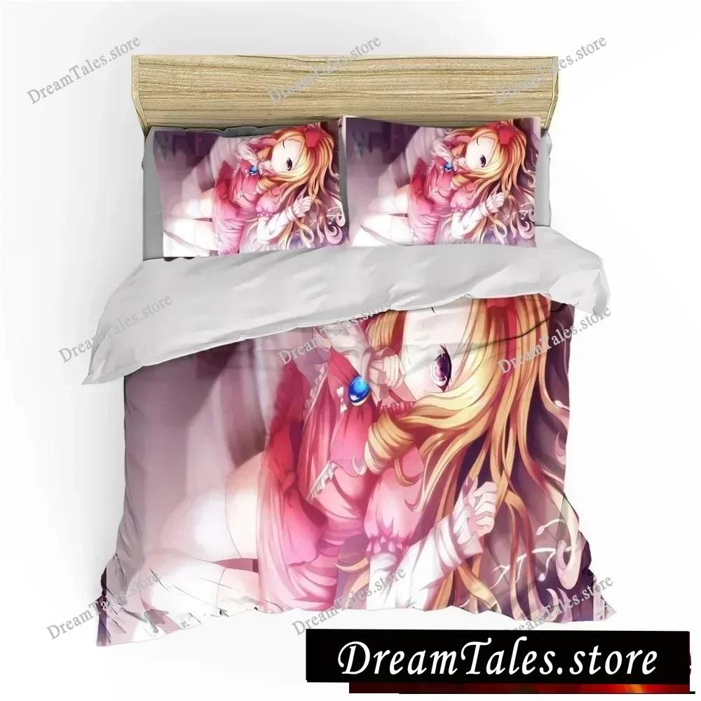 Fashion Japan Anime Cartoon Bedding Set 3D Print Christmas Gift Duvet Cover Sexy Girls Bed Quilt Cover Pillowcase Luxury Gift029