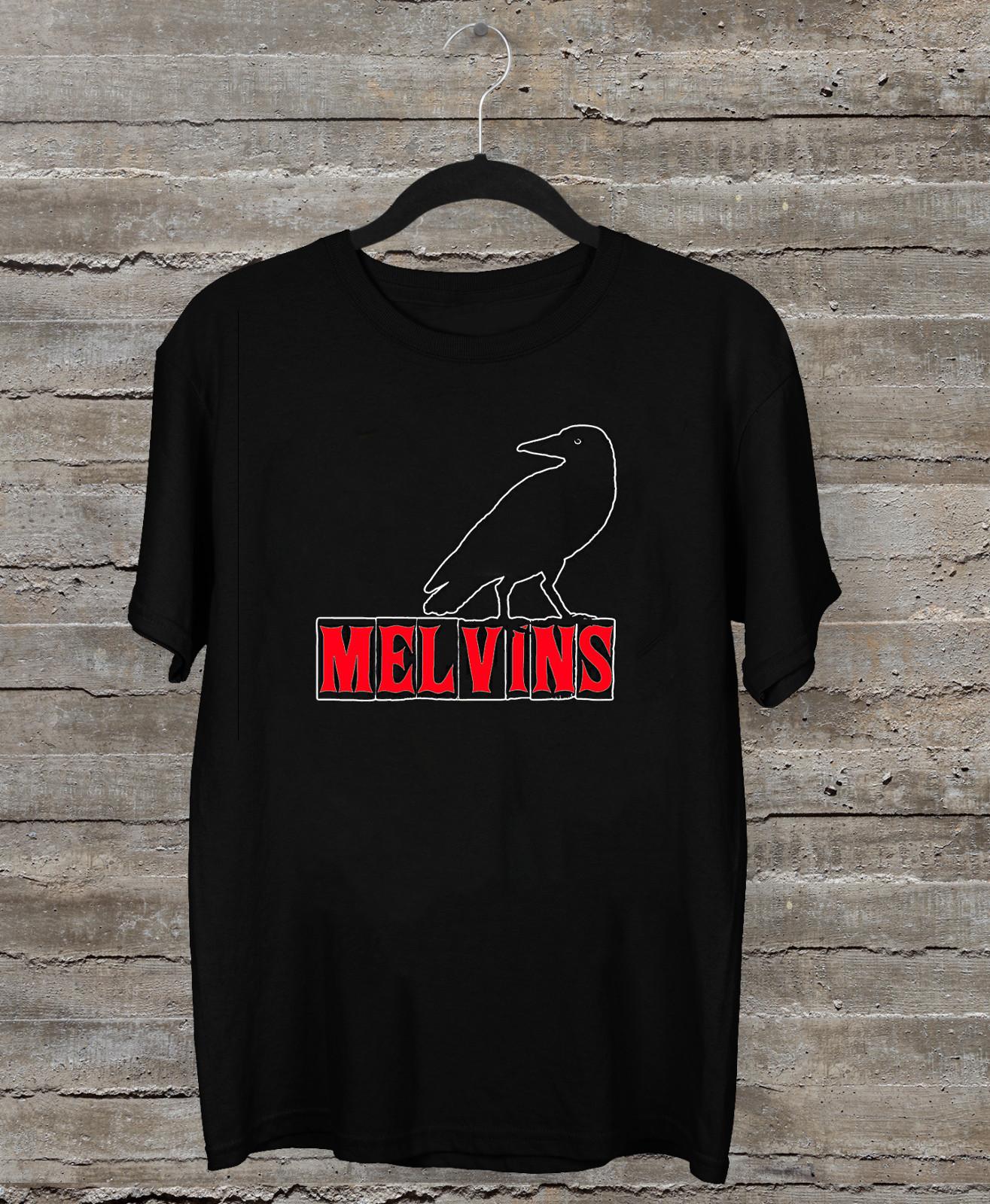 NEW Melvins Band logo Classic Short Sleeve Black All Size T-Shirt OB239 S