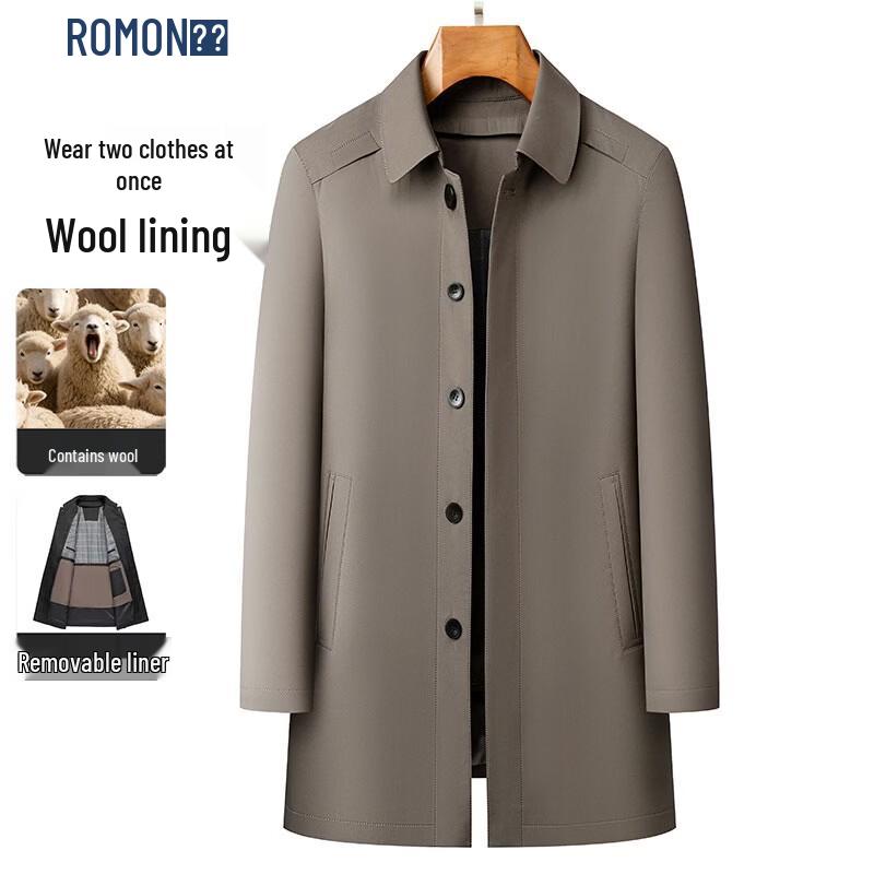 ROMON Men's Premium Casual Winter Padded Jacket