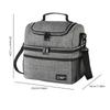 Insulated Lunch Bag Double Deck Lunch Box Outdoor Picnic Bag Portable Thermal Lunch Bag for Work Camping Beach Picnic