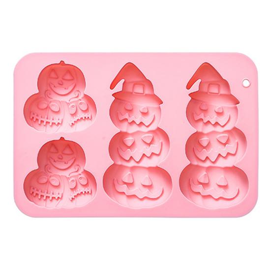 Silikonová forma na pečení dýně 3D formy na dorty Halloweenská tématika Forma na muffiny Forma na horkou čokoládu Forma na výrobu mýdla a svíček