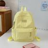Schoolbag Korean School Bag Junior High School Girls Large Capacity Solid Color Lightweight Primary School Backpack High Value Versatile Backpack