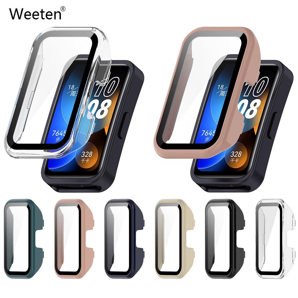 

Закаленное стекло + чехол для часов для Huawei Band 8/7, защитная пленка для экрана для Huawei Honor Band 6 Pro, чехол-бампер