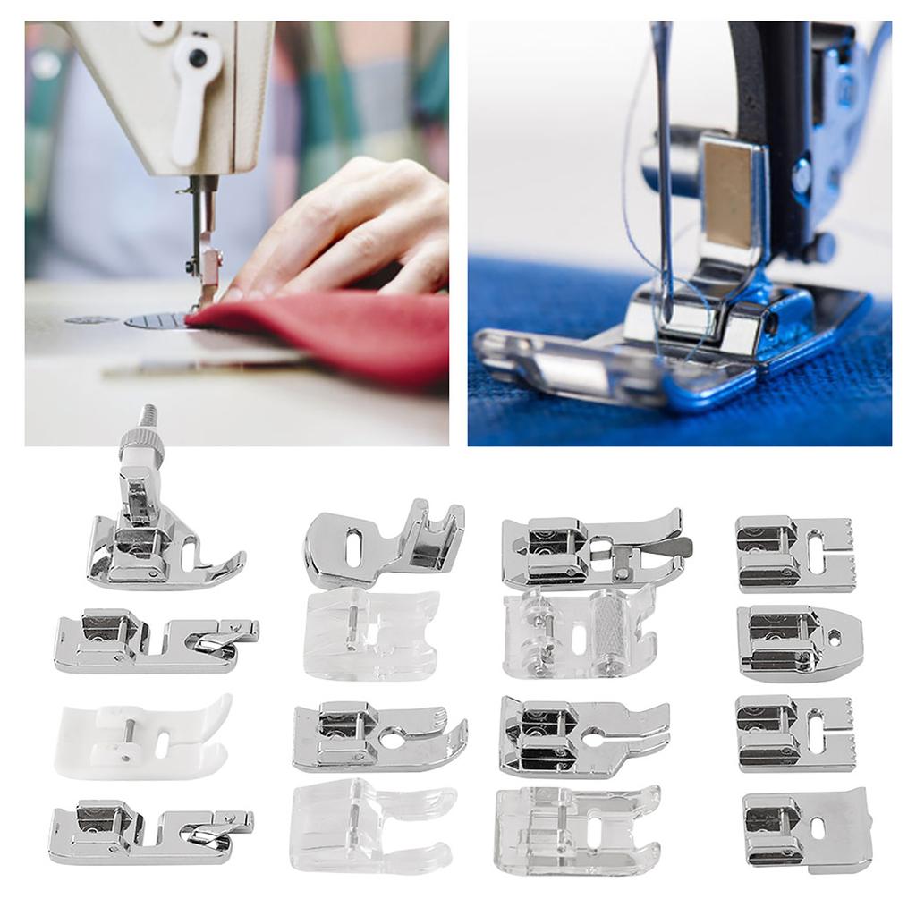 16Pcs Presser Foot Set Household Multi Functional for Sewing Machine Accessories