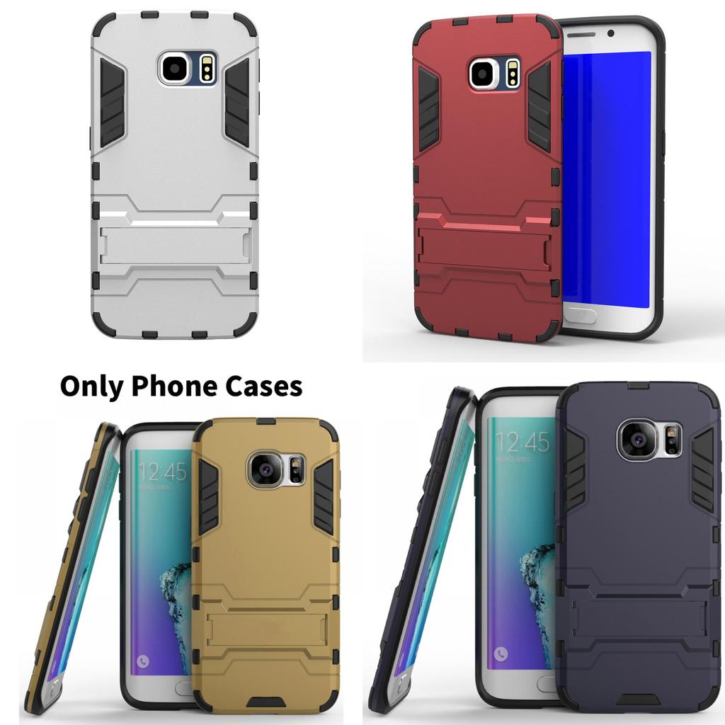 Man Protective Phone Shell With Stand Tpu Pc Shockproof For Samsung Galaxy Devices