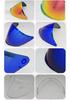 Mirror Visor for OF626 COMPASS Half Helmet with Sun Protection, Electroplated, Day and Night Use