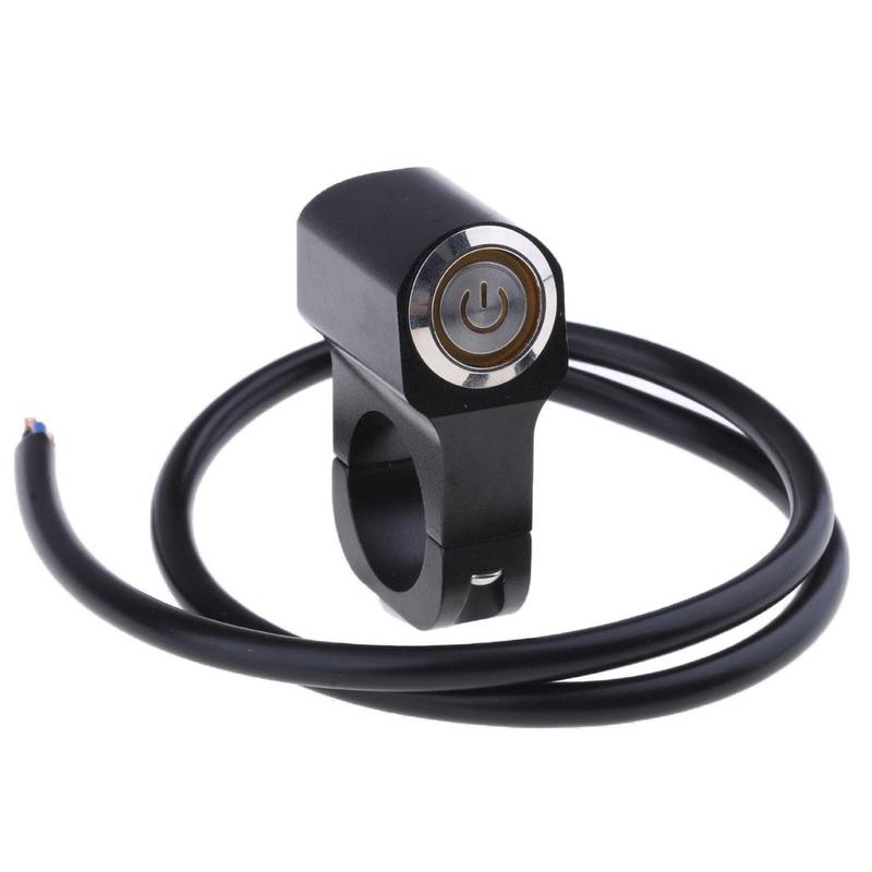 Motorcycle 25mm/Handlebar Headlight Switch and Wires Waterproof On/Off