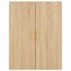 Highboard in Sonoma Oak Finish 27.8 x 13.4 x 70.9 in (W x D x H) Engineered Wood