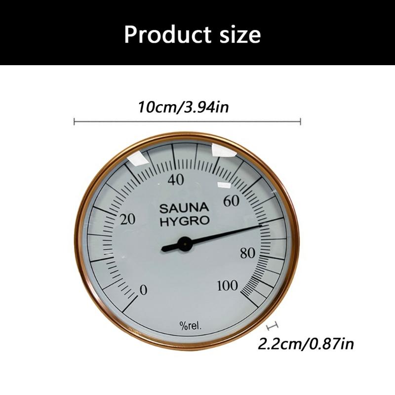 Large Display Sauna Room Thermometers Hygrometer Heatproof ABS Metal Construction Easy Installation