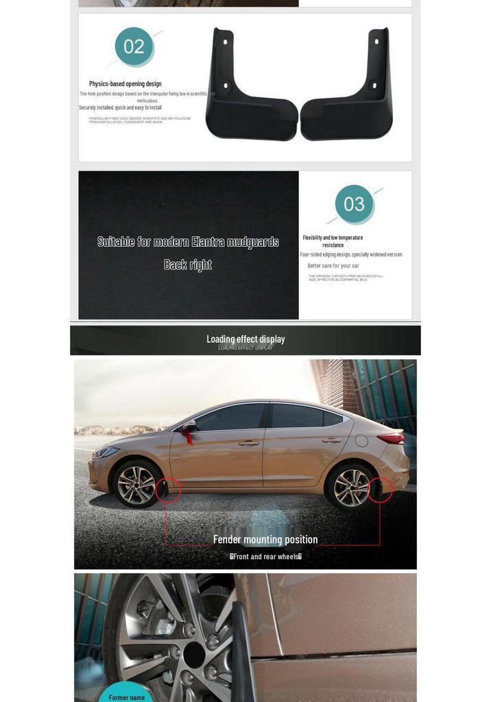 Mudguards for 2010-2013 Mazda 5 Sport - Car Mud Flaps Modified Accessories