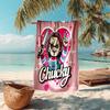 Beach Towel with Chucky Pattern - Soft,absorbent,machine Washable Lightweight&Modern,swimming,Travel Essentials
