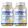 High-purity Omega-3 Fish Oil Capsules, Dietary Supplement, All-natural, Suitable for Both Men and Women.