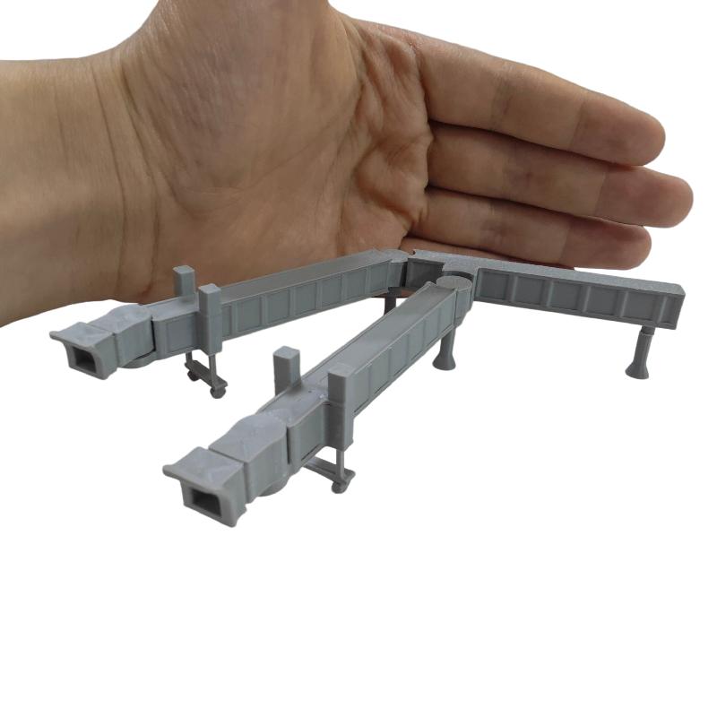 Static Airport Scene Model Kit 1:400 Double Corridor Bridge Airport Facilities Collectible Display Toy Desktop Decoration Gift