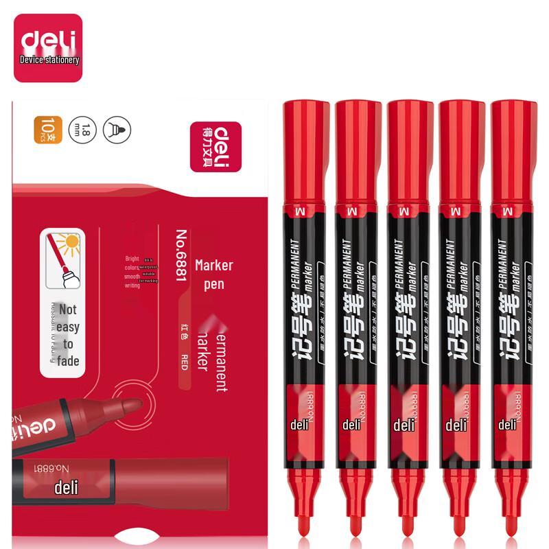 Deli Broad Tip Marker Pens