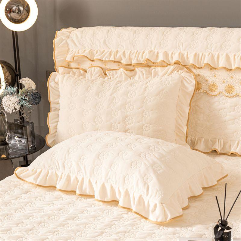 Thick Milk Velvet and Cotton Pillowcase Set Paired with Thick Velvet and Quick Heating Cotton Pillowcase for Warmth