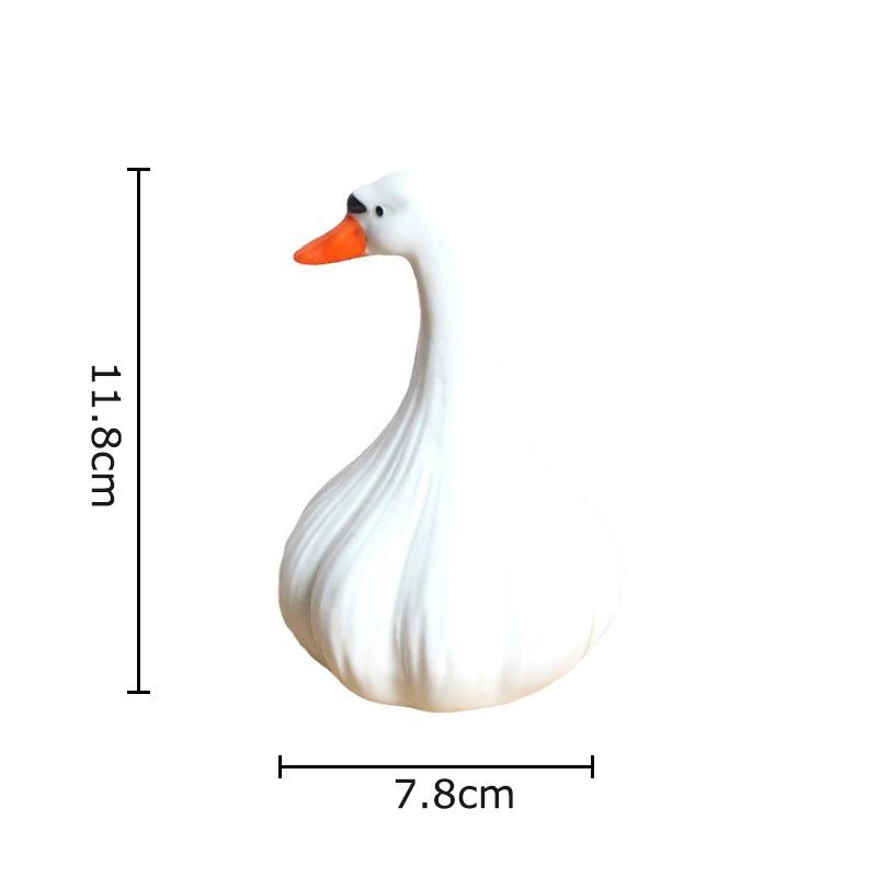 

Creative Garlic Duck Ceramic Sculpture Ornaments Desk Decoration White Garlic Duck Handicraft Modern Home Decor Accessories белый