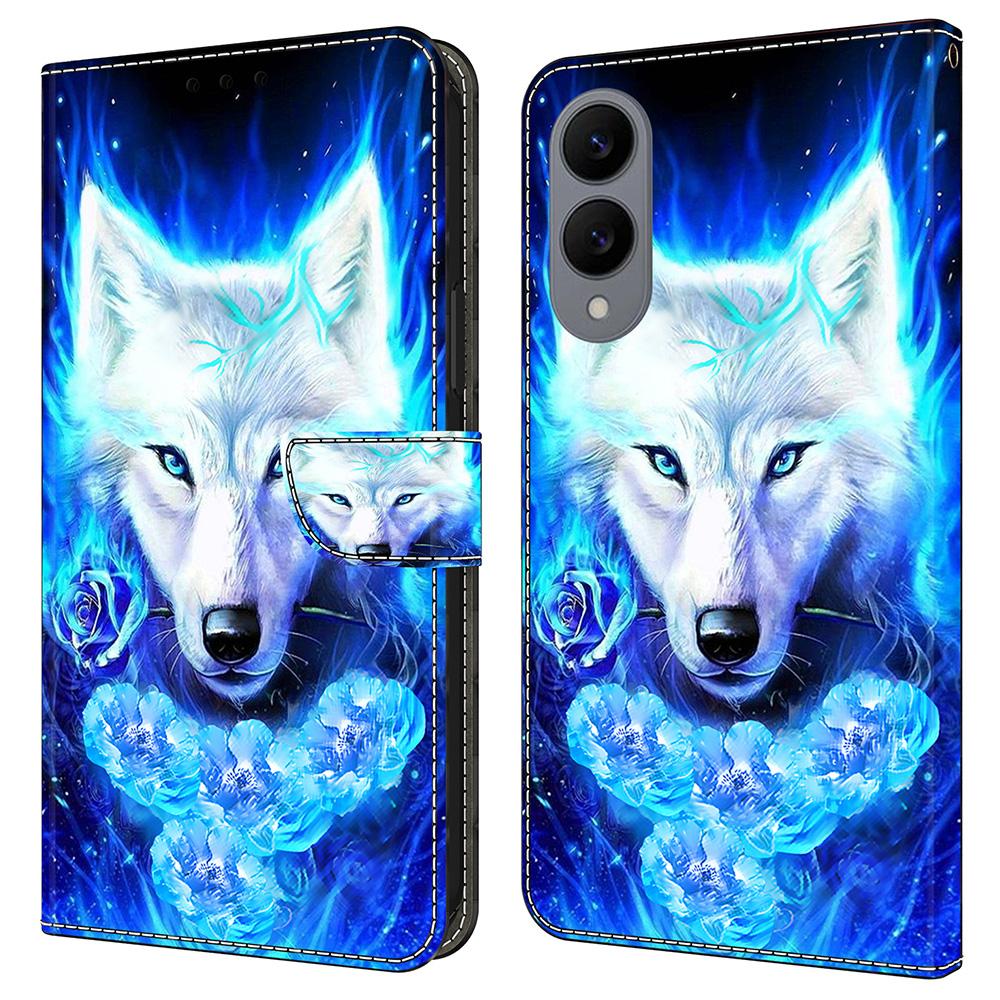 For Samsung Galaxy S25 Edge Leather Case Pattern Printing Wallet Stand Flip Phone Cover