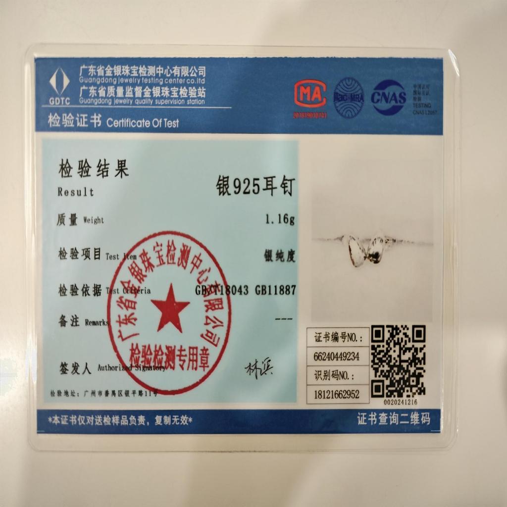 Punk Chunky Water Drop Earring Half Empty 925 Sterling Silver Stud Earrings