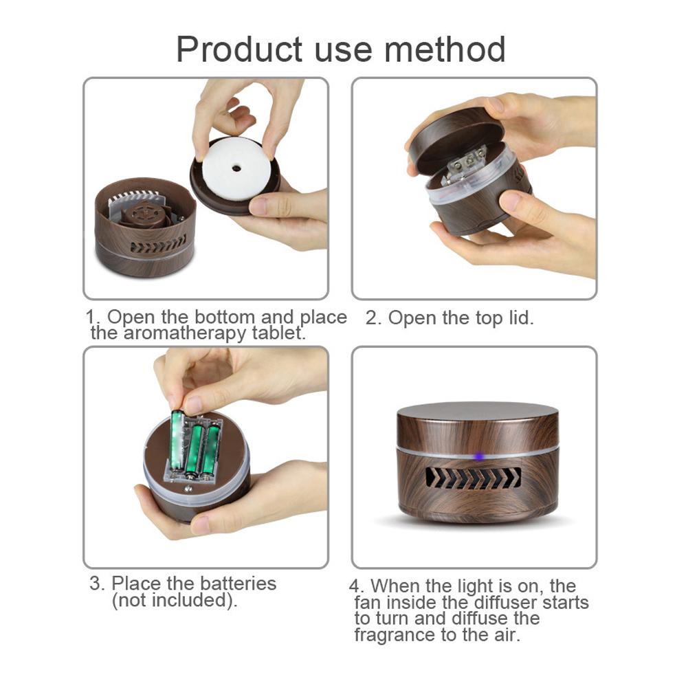 Aromatherapy Diffuser Vibration Car Humidifier Portable Fragrance Car Air Freshener