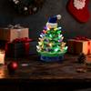Resin Christmas Tree Lighting Decoration Classical Christmas Tree Table Decoration Christmas Bulbs Decorations Fast Shipping