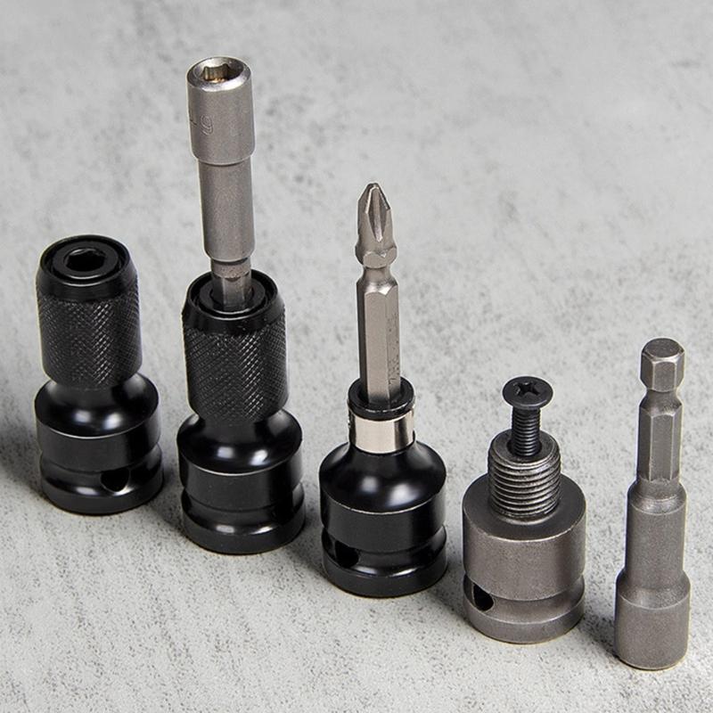 Quick Releases Spanner Drive Drill Chucks 1/2Inch Square To 1/4Inch Hex Ratchets Socket Impact Wrench Socket Set Adapter