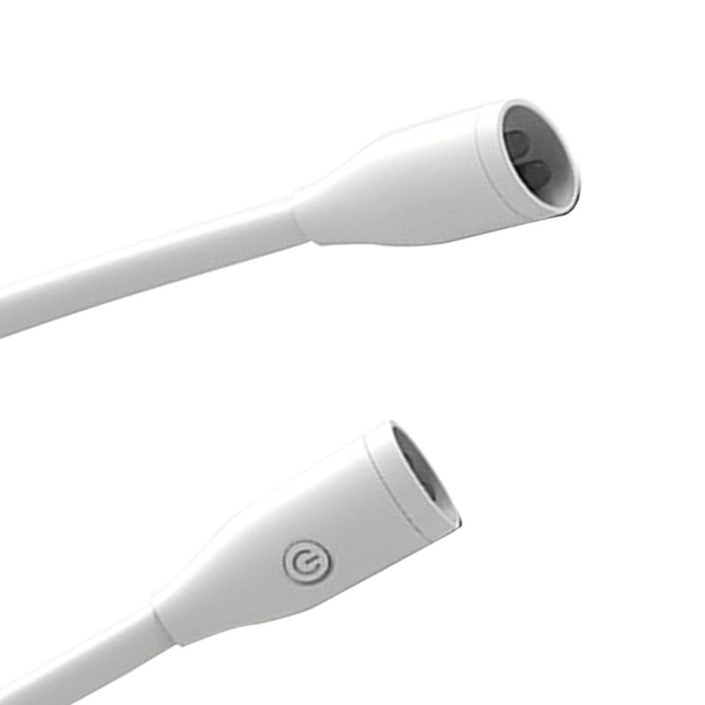 Rechargeable LED Neck Reading Light 360 Degree Universal Adjustment Book Light for Reading in Bed White