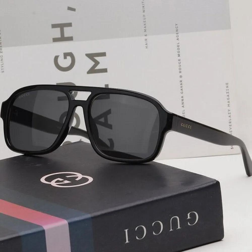 [Gucci] Sunglasses GG1342S 001 Black Double Bridge Fashion Men Women
