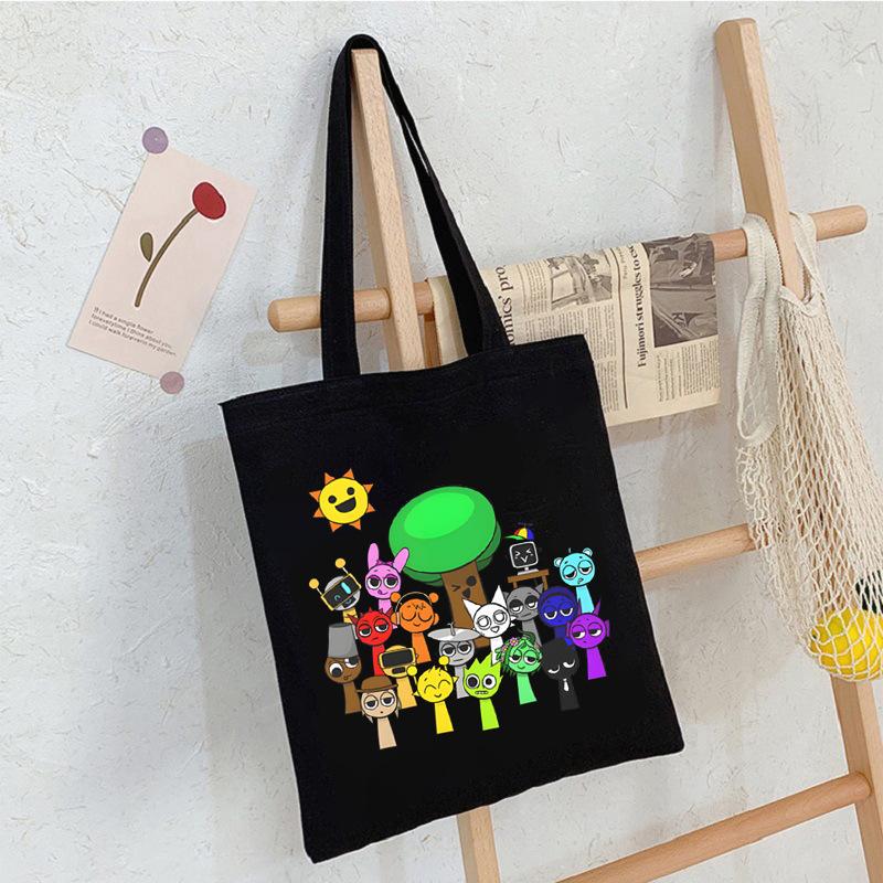 Game music box peripheral portable canvas bag to work out bento messenger bag shoulder bag large capacity